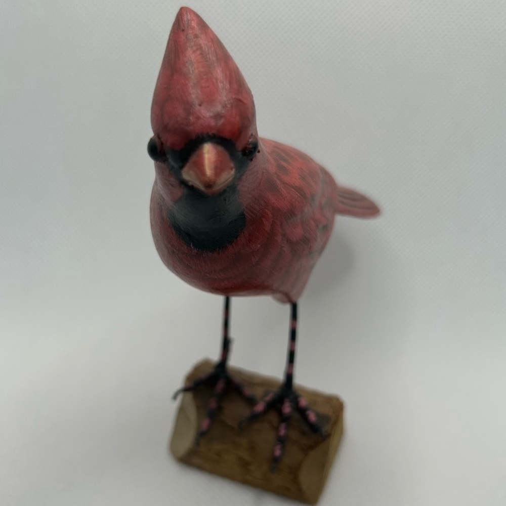 Vintage Everett Eckstein hand carved hand painted bird Cardinal Quail lot of two - Picture 6 of 10